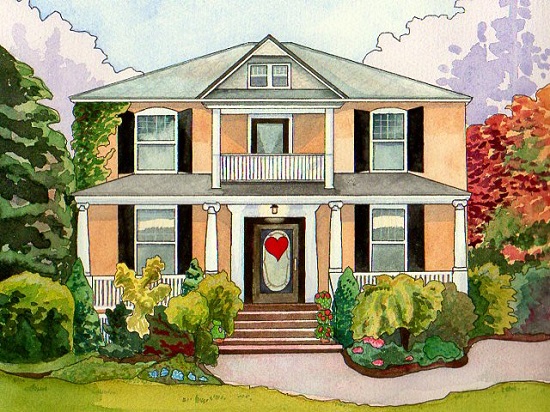 house portrait